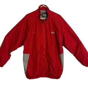 Ohio State Buckeyes Nike Team Jacket Full Zip Red & Gray Size 2XL